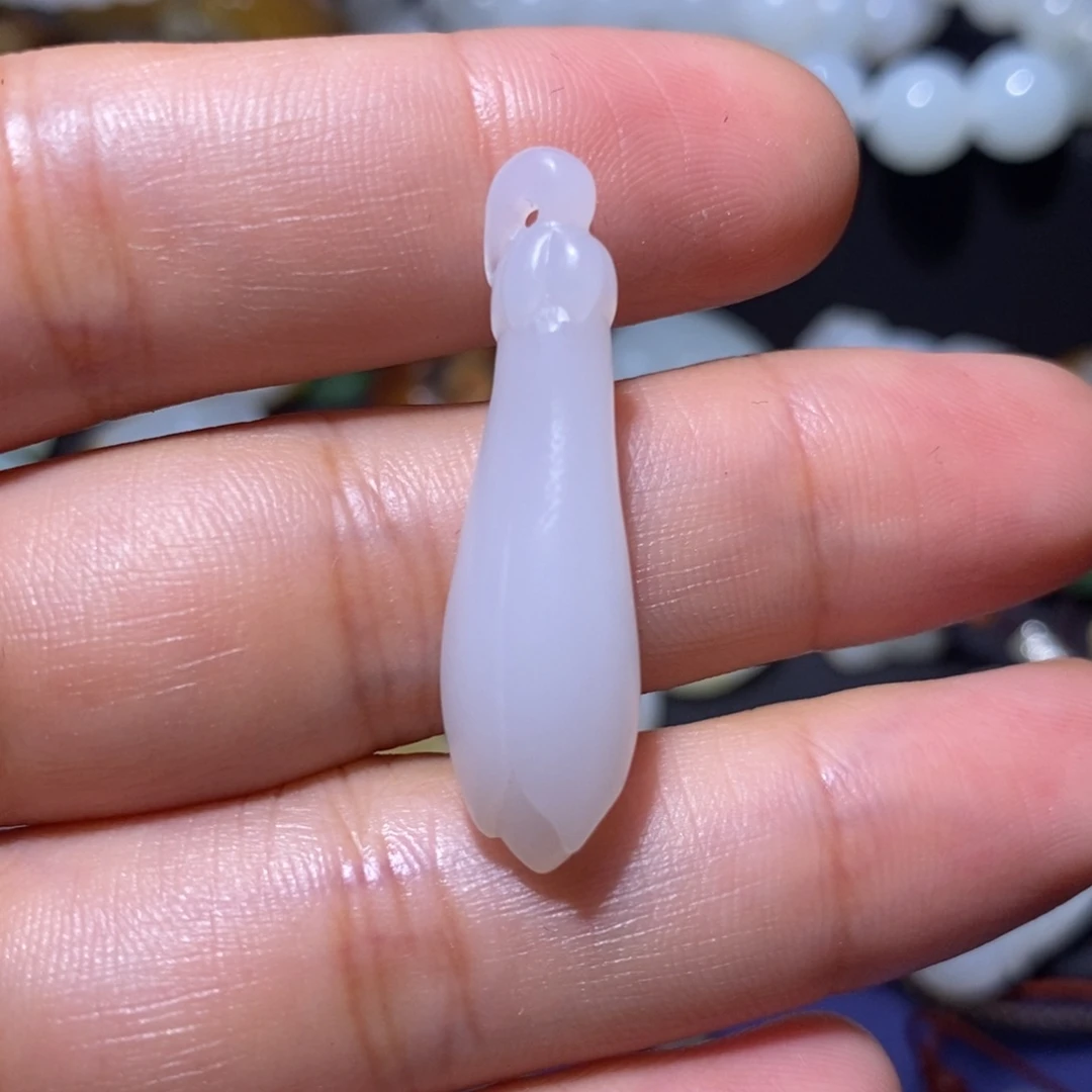 和田玉未镶嵌吊坠(不含链)