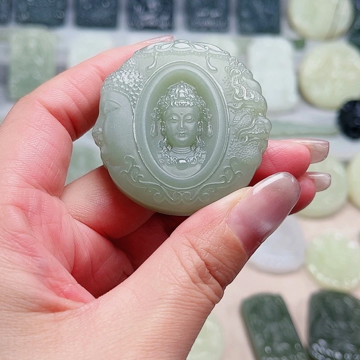 和田玉未镶嵌颈饰