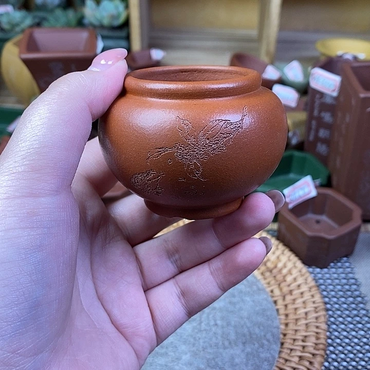 琉璃手工艺品宜兴紫砂精品花盆