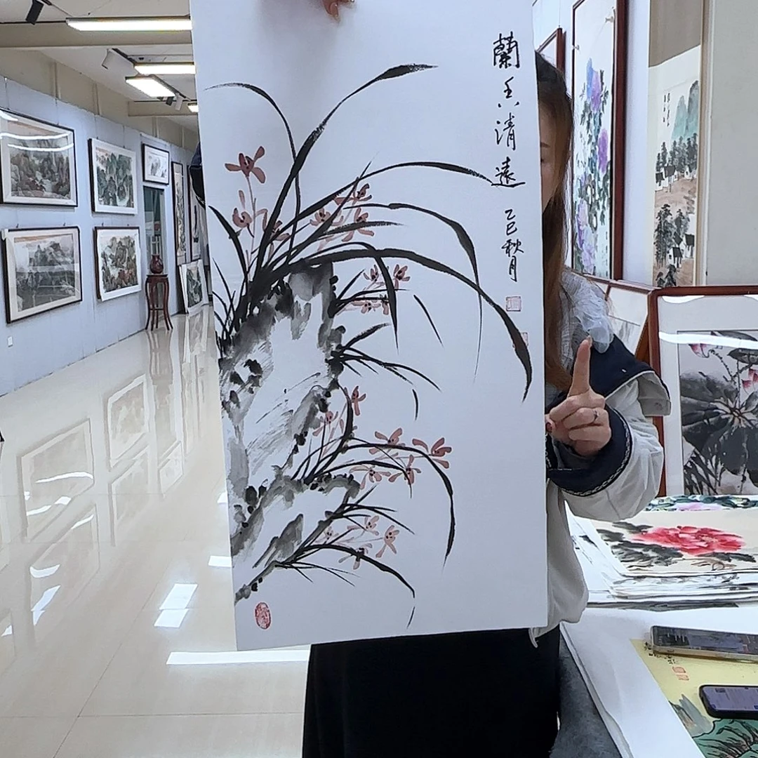 国画国画作品多次