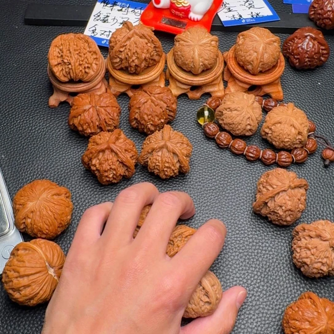 桃核把件Z*s铁锤鸡心