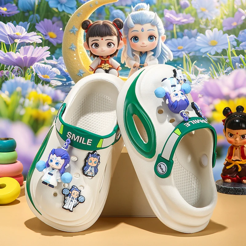 【敖丙拖鞋EVA防滑】儿童洞洞男童夏季新款软底外穿凉鞋女孩凉拖鞋