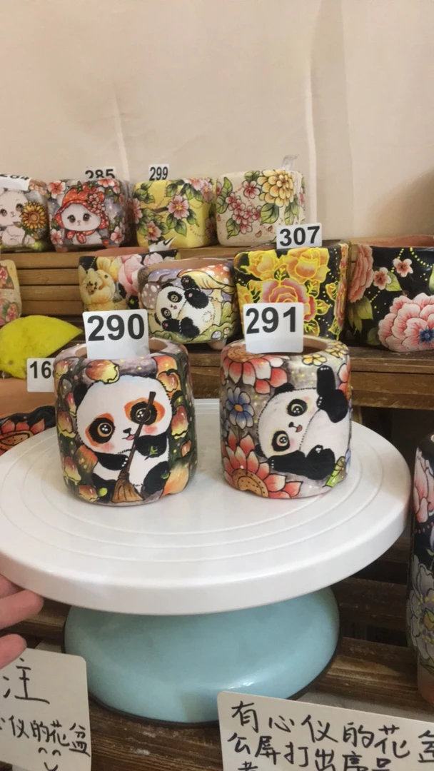 陶瓷多肉花盆立体玫瑰花设计拇指盆