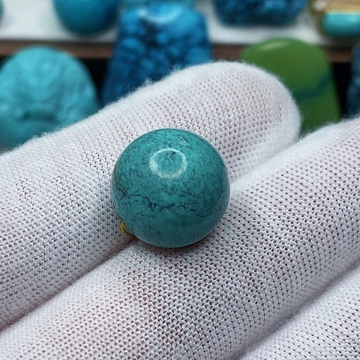 绿松石未镶嵌天然原矿 地大质检