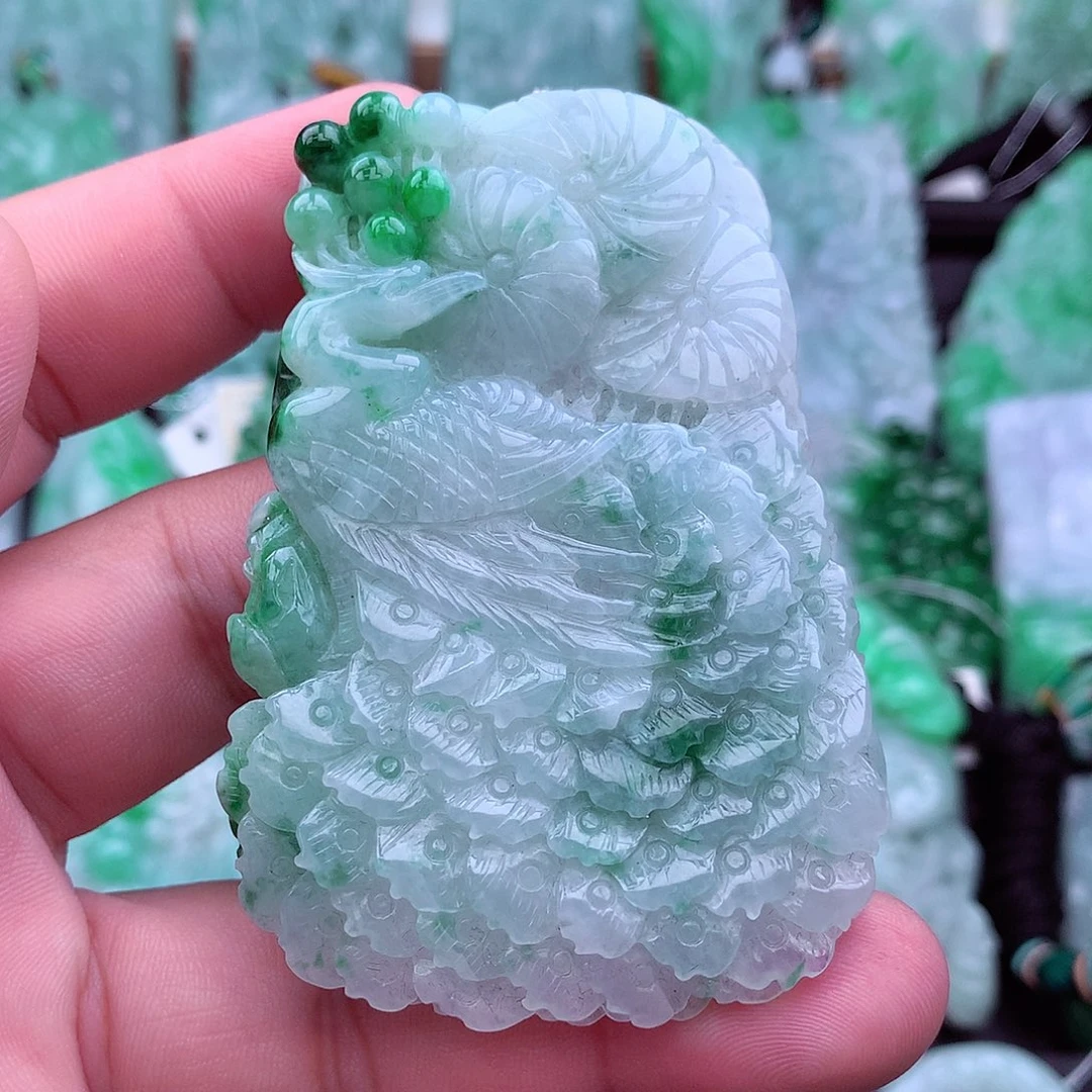 翡翠未镶嵌吊坠(不含链)