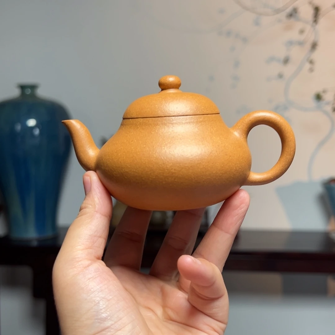 茶壶紫砂耀*梨形老宕口黄金段160
