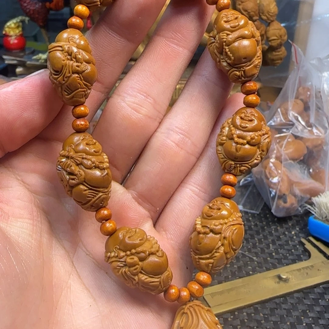 橄榄核手串/手链刘人义弥勒