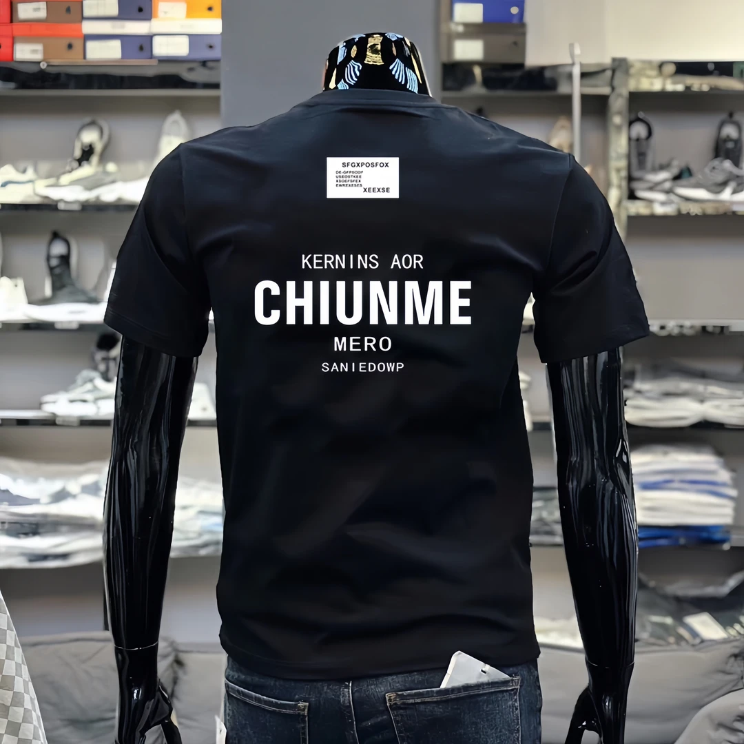 时尚春夏季新款半袖品质男装短袖轻奢衣服显瘦T恤潮流休闲上衣