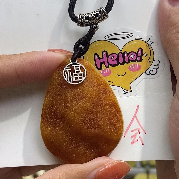 灵***犀定制琥珀未镶嵌琥珀蜜蜡