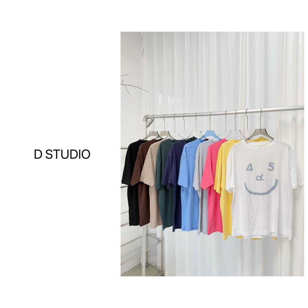 D STUDIO 十色笑脸短袖T恤 D2545