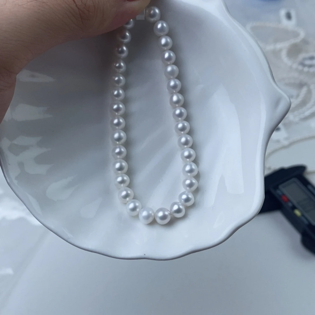 淡水珍珠银S925镶嵌项链103576