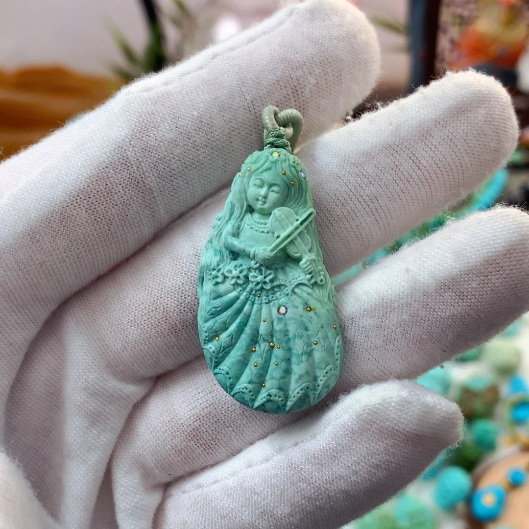 绿松石未镶嵌珠宝半成品