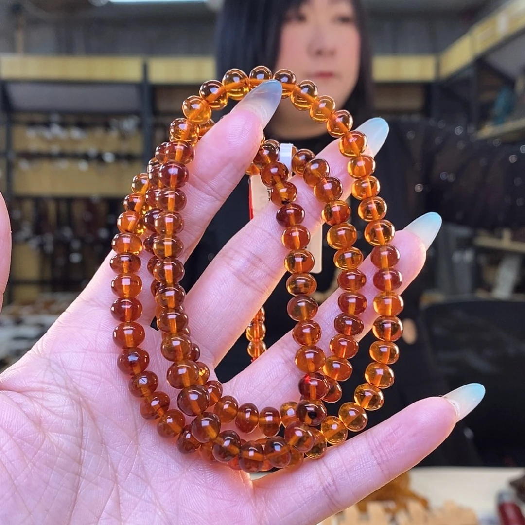 未镶嵌琥珀裸石～****～7m血珀