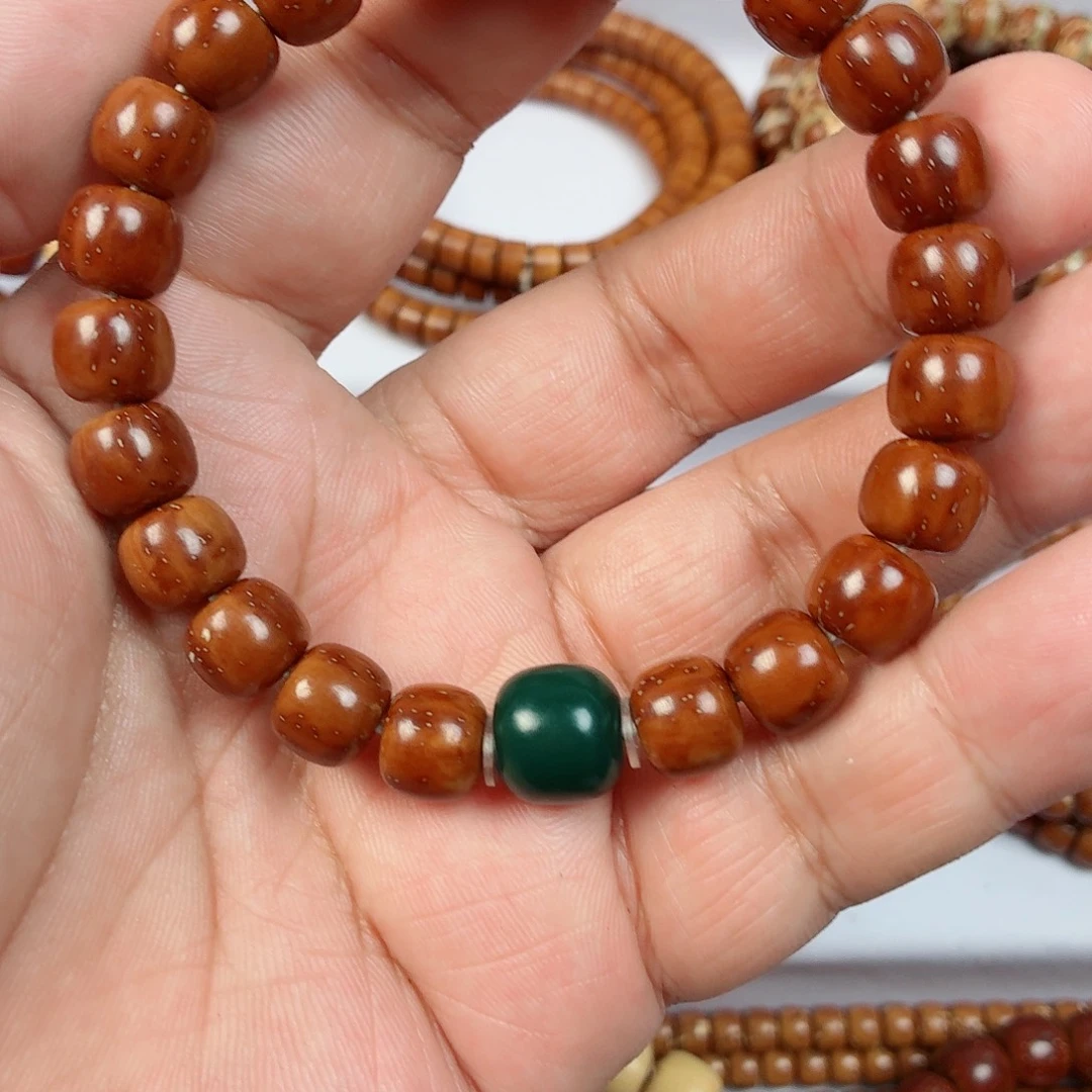 紫金鼠手串实心短轴