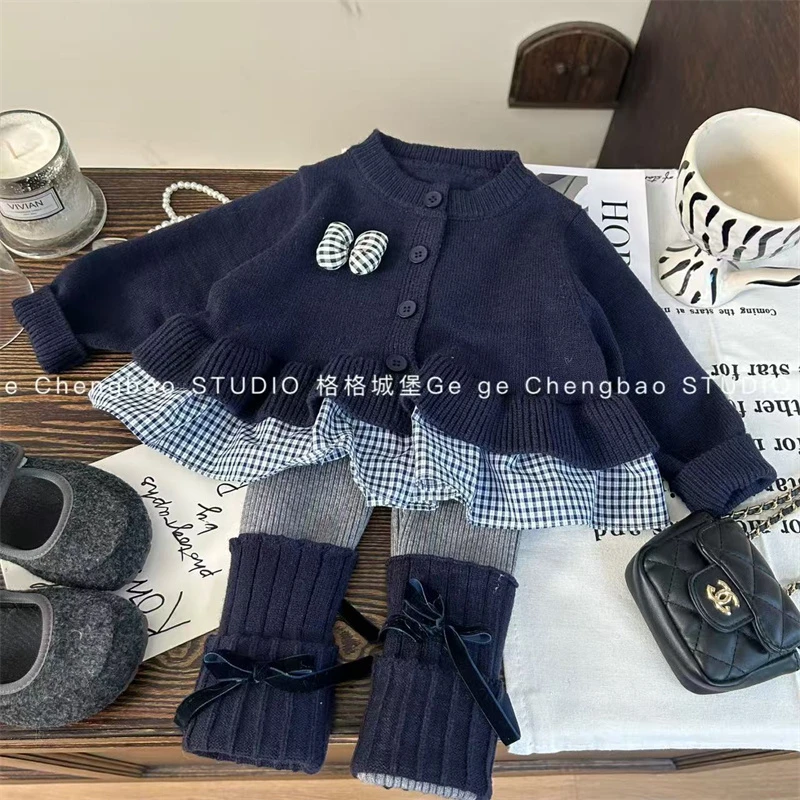 女童秋装2025新款韩版童装女宝宝韩版春秋时髦洋气两件套PPP193