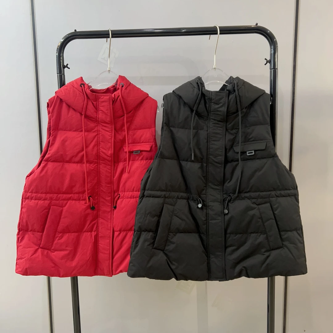 水淼25秋冬新款1471-休闲保暖-连帽羽绒马甲