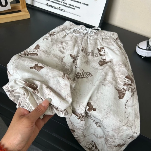 1271男女童棉布裤春夏款薄款