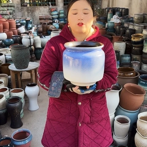 口21高22瑕疵盆子。