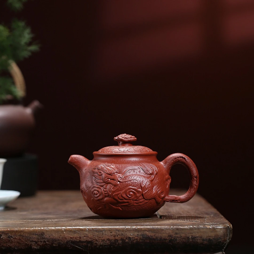 美壶推荐《麒麟供春》 大红袍 340cc 鲍玉华作品