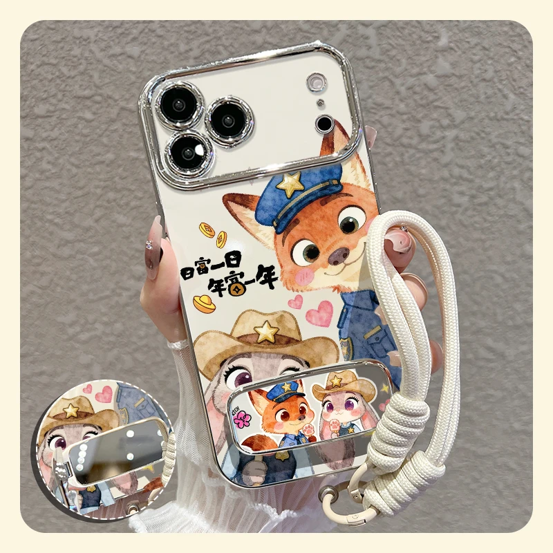 适用苹果17promax华为oppo/vivo小米手机壳朱迪尼克防摔女款可爱