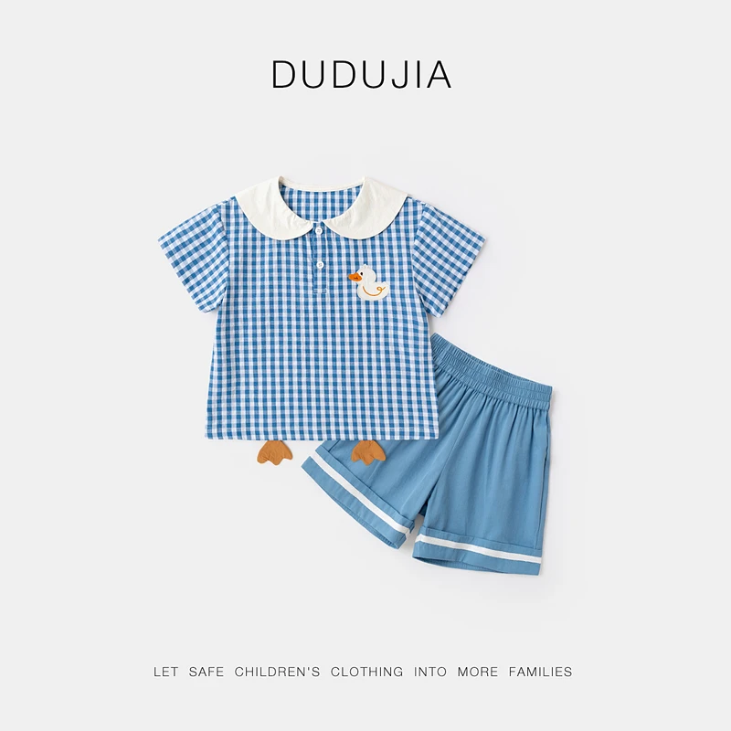 嘟嘟家新款时尚男宝女宝时尚潮流洋气宝宝可爱套装D5BTZ125新品