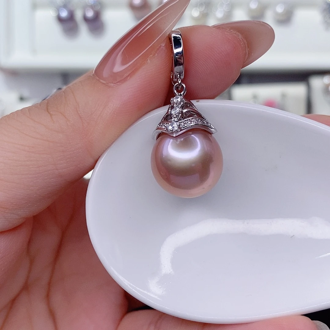 淡水珍珠未镶嵌吊坠(赠链)14