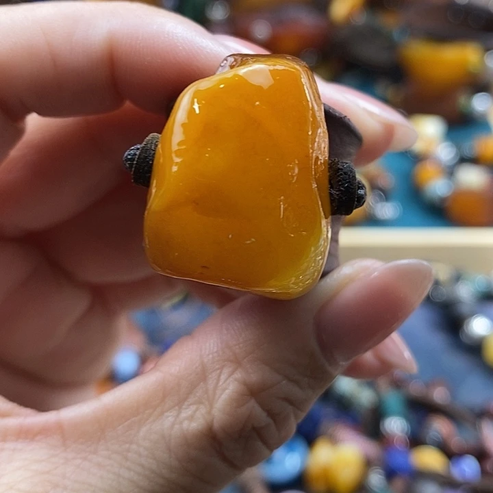 蜜蜡未镶嵌戒指戒指