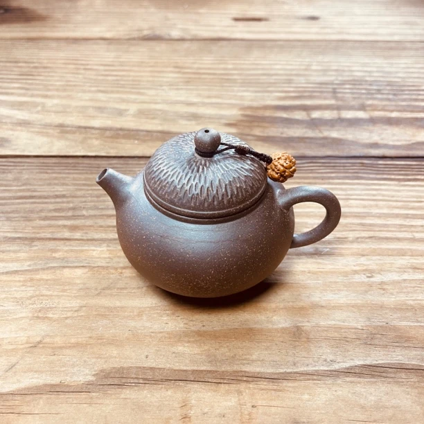（黑金版）久烧爆款小梨壶粗陶原矿老岩泥泡茶网红茶器家用功夫茶具