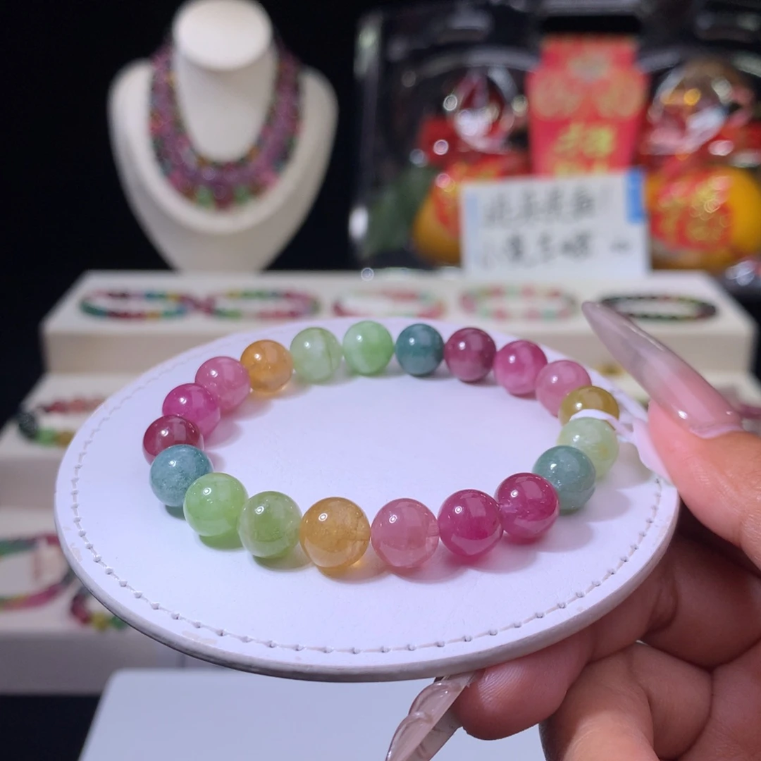 碧玺手链未镶嵌碧玺9m