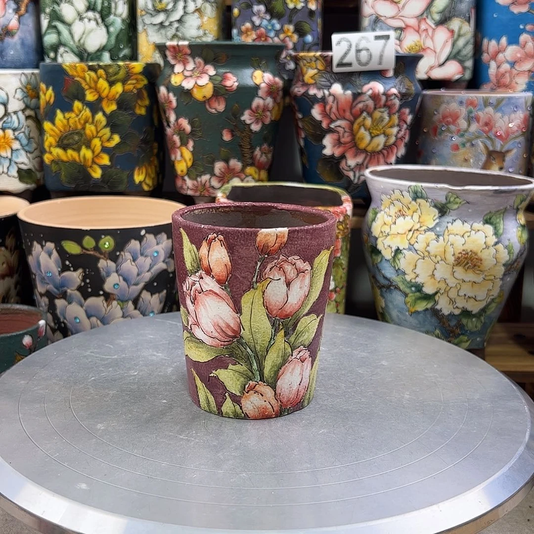 景德镇陶瓷花盆景德镇陶瓷hua p