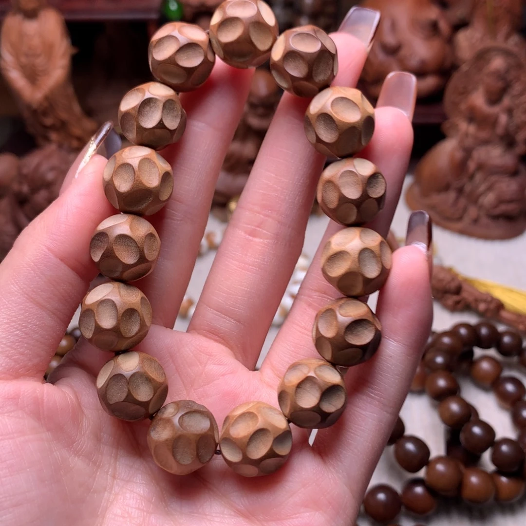 手串/手链檀香木老山檀香1.5奶香黑肉无相