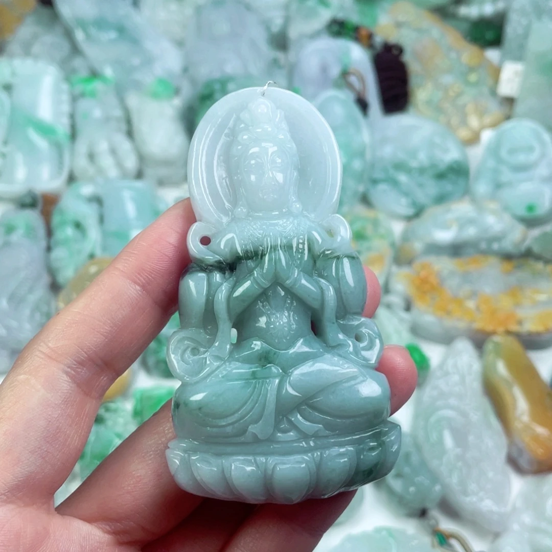 翡翠未镶嵌吊坠(不含链)