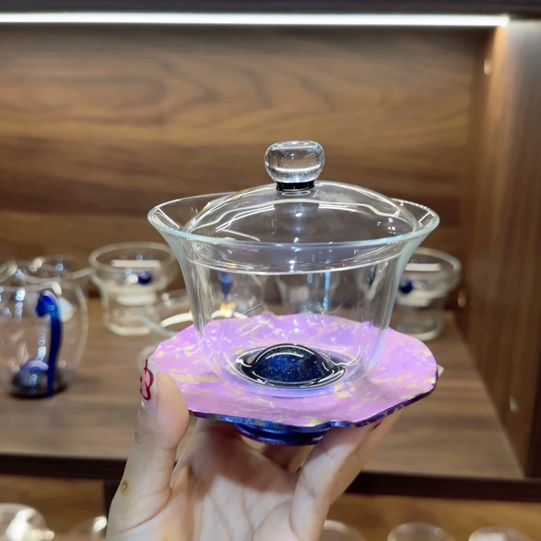 斑斓耀辰盖碗星云紫