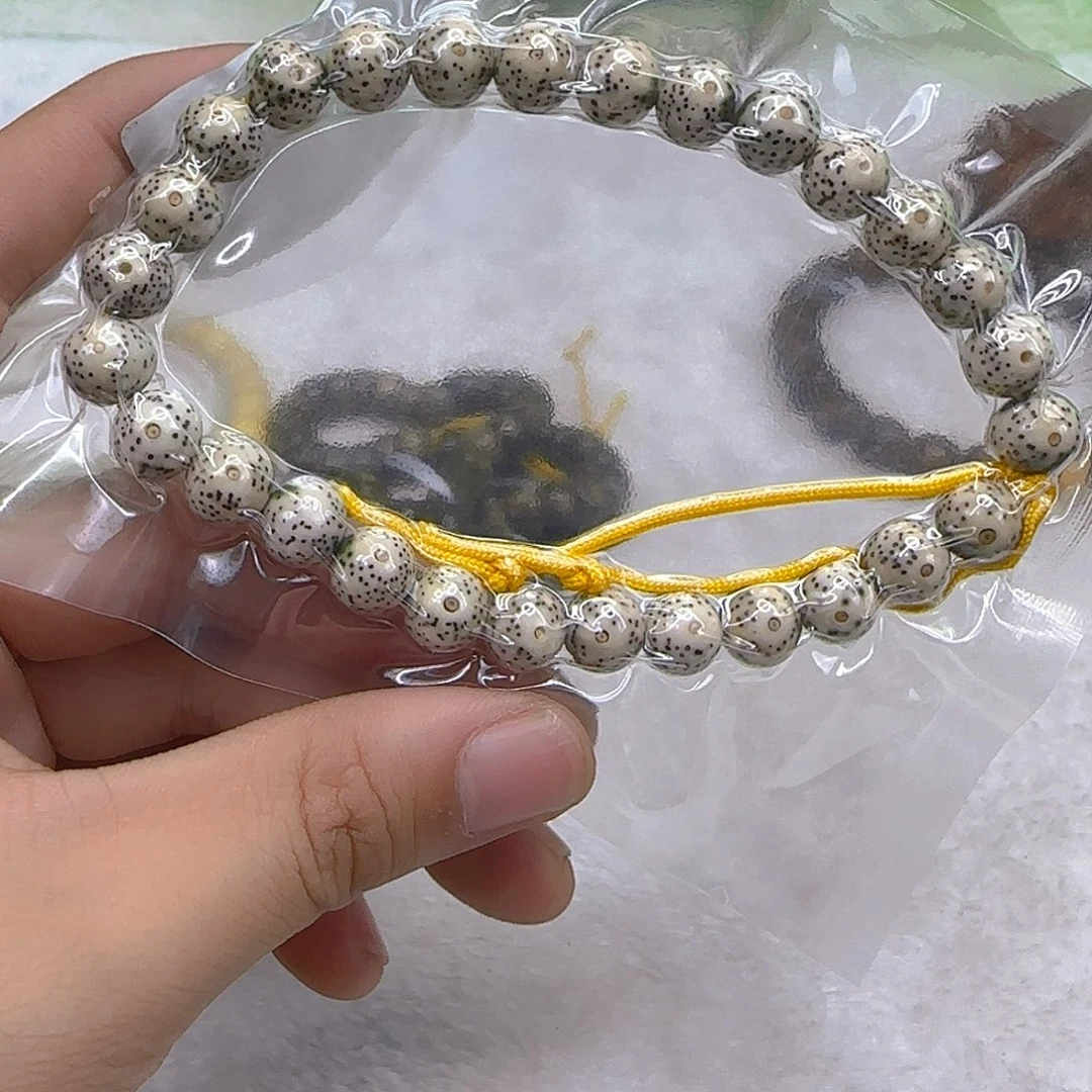 手串星月菩提13高端骨瓷白大眼睛星月菩提手持9左右