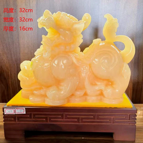 家居装饰手工雕刻大型貔貅办公室博古架送礼玄关桌面前台客厅摆件