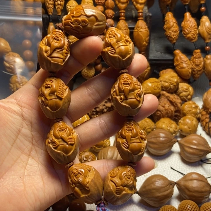 【闪购商品】橄榄核手串/手链果包衣财神2.2