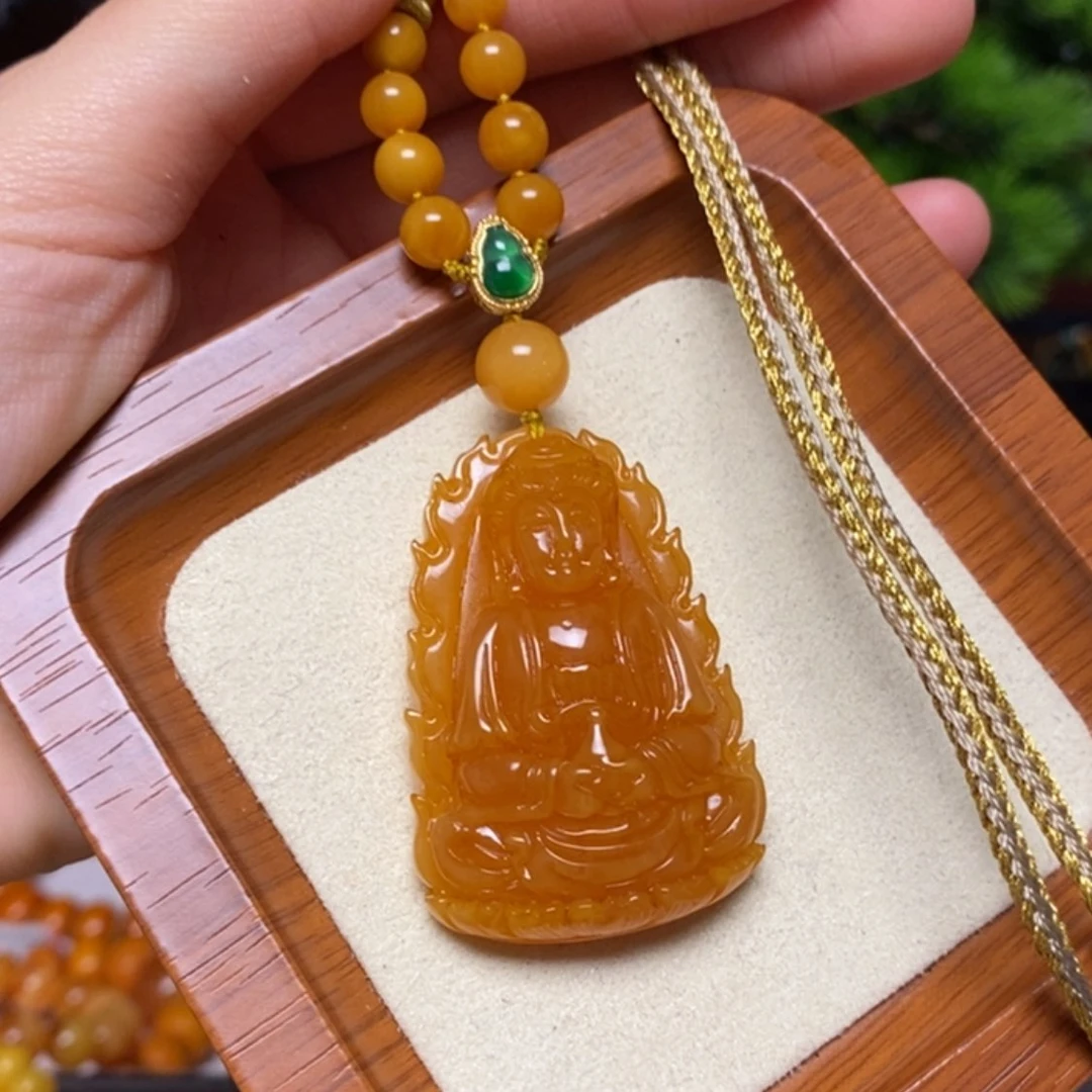 【闪购商品】蜜蜡颈饰未镶嵌项链