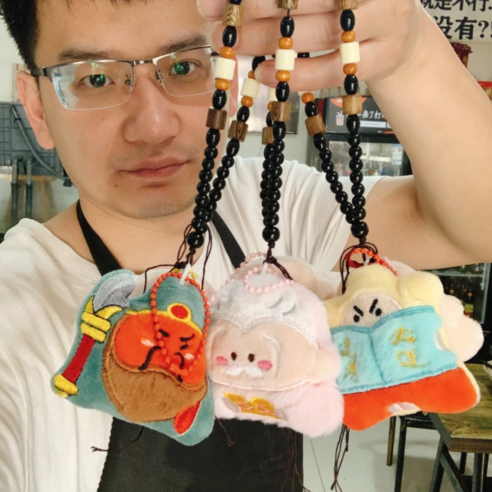 文曲星关公寿星月老毛绒公仔钥匙扣情侣闺蜜升学考试车饰玩偶礼物