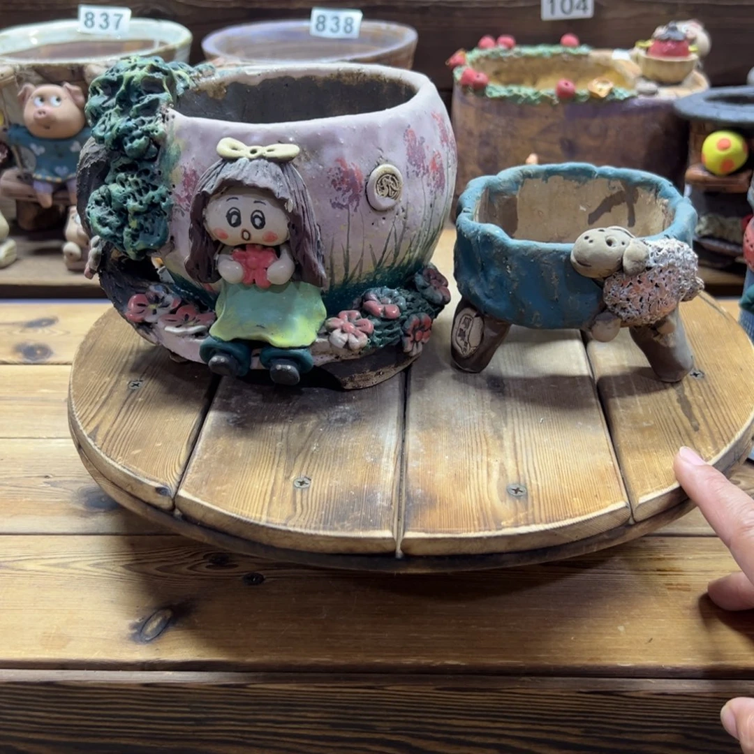 B****?特价白狐多肉花盆