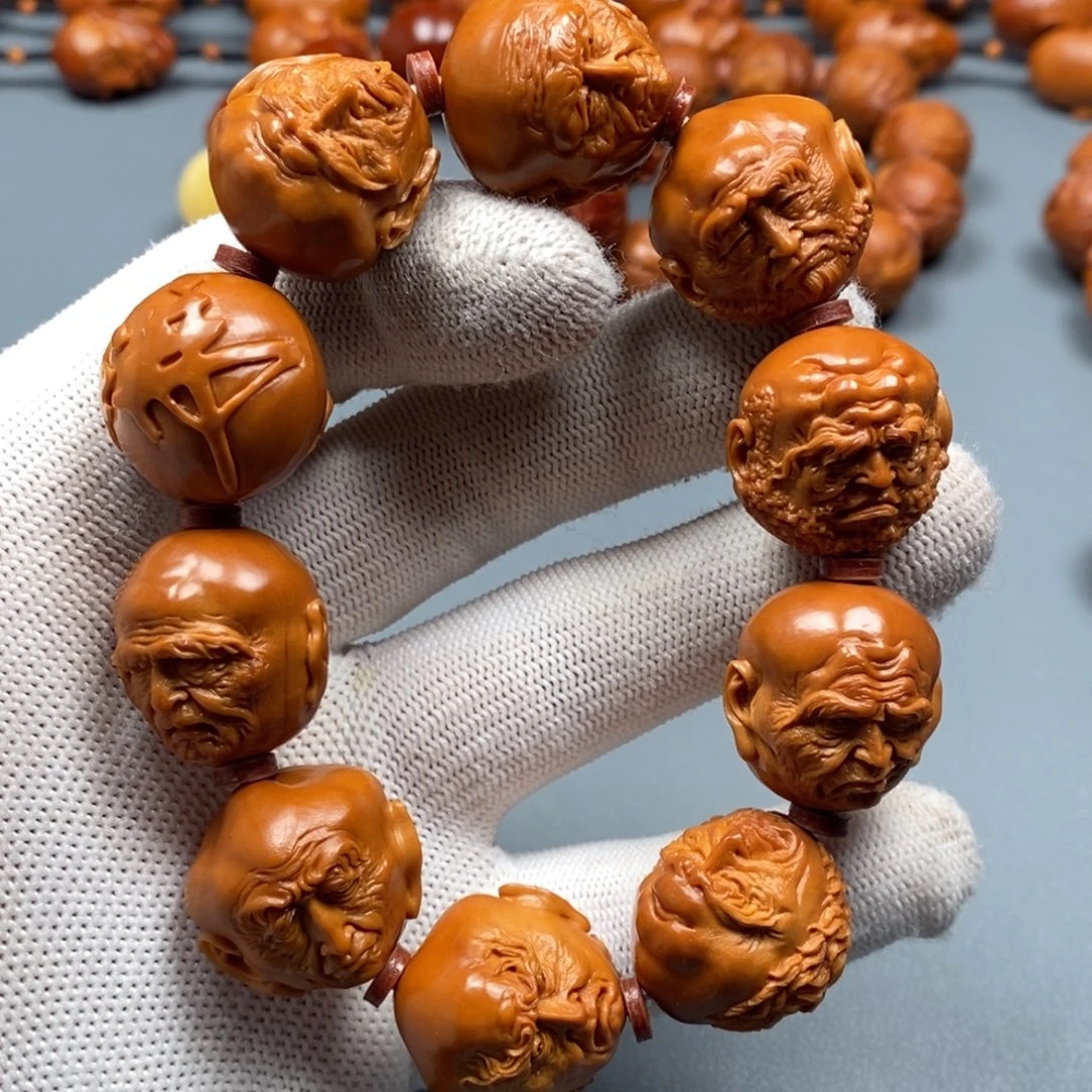 风***起手串/手链橄榄核2.3写实双面十八罗汉