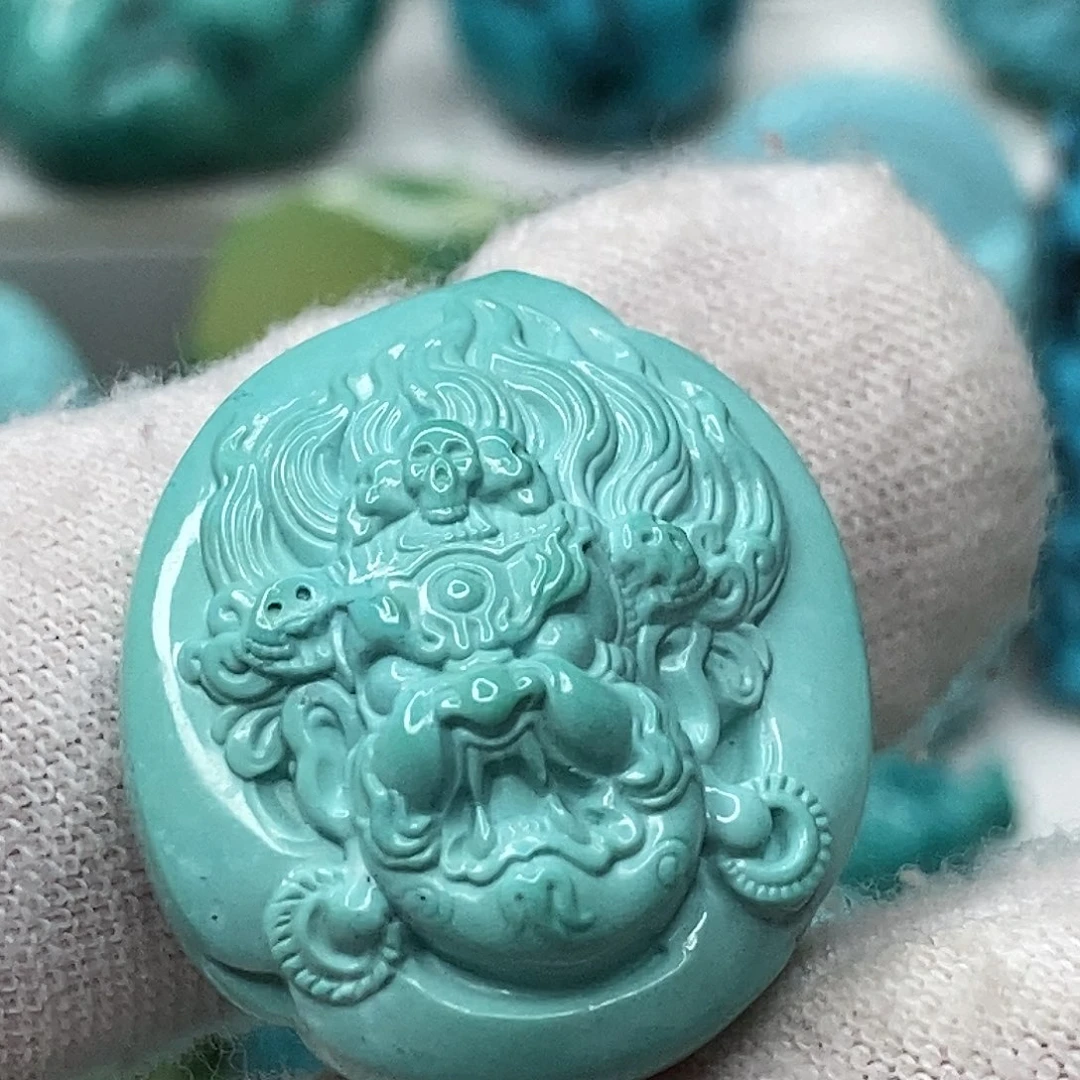 绿松石未镶嵌天然原矿 带武汉地大证书