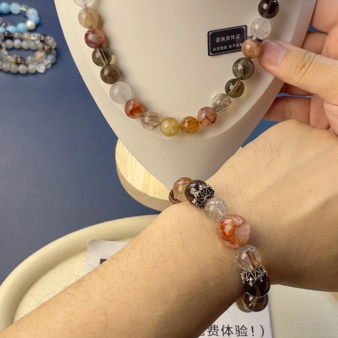 水晶手链银S925镶嵌