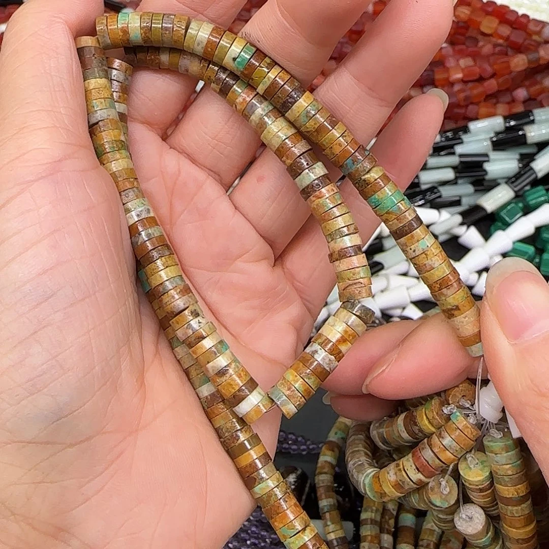 玛瑙/玉髓合金珠宝半成品剁珠6mm一条