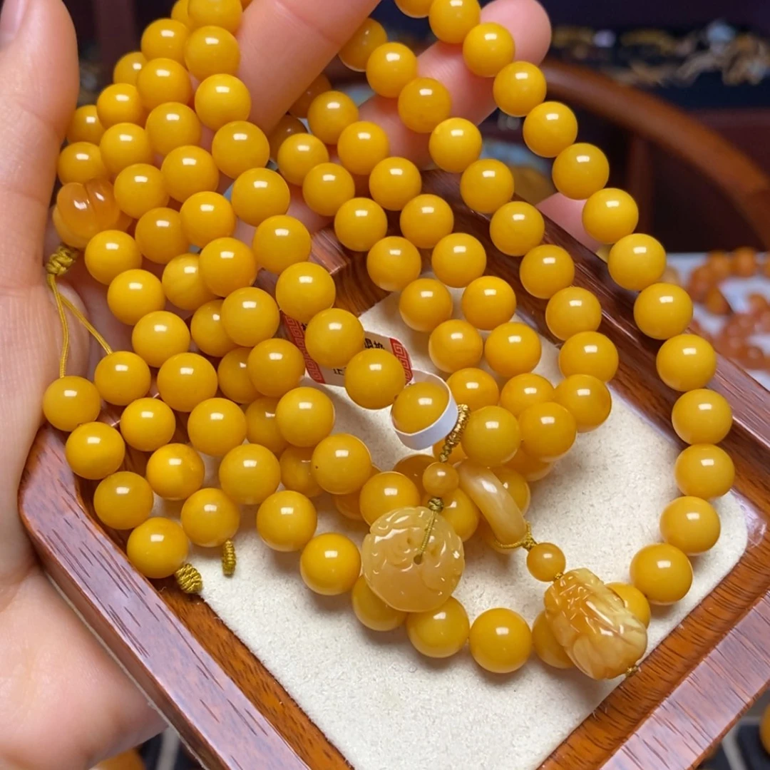 【闪购商品】蜜蜡颈饰未镶嵌项链