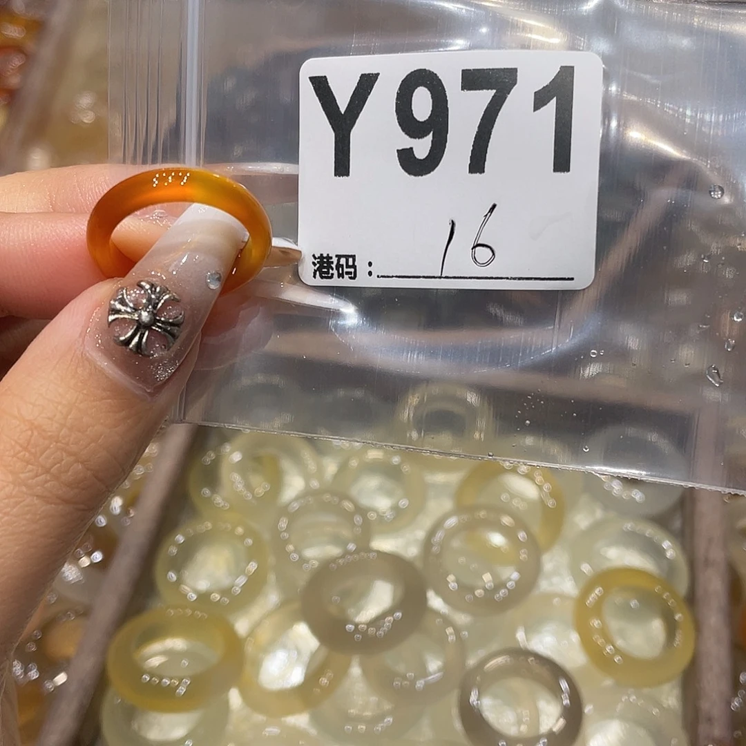 玛瑙/玉髓未镶嵌戒指971