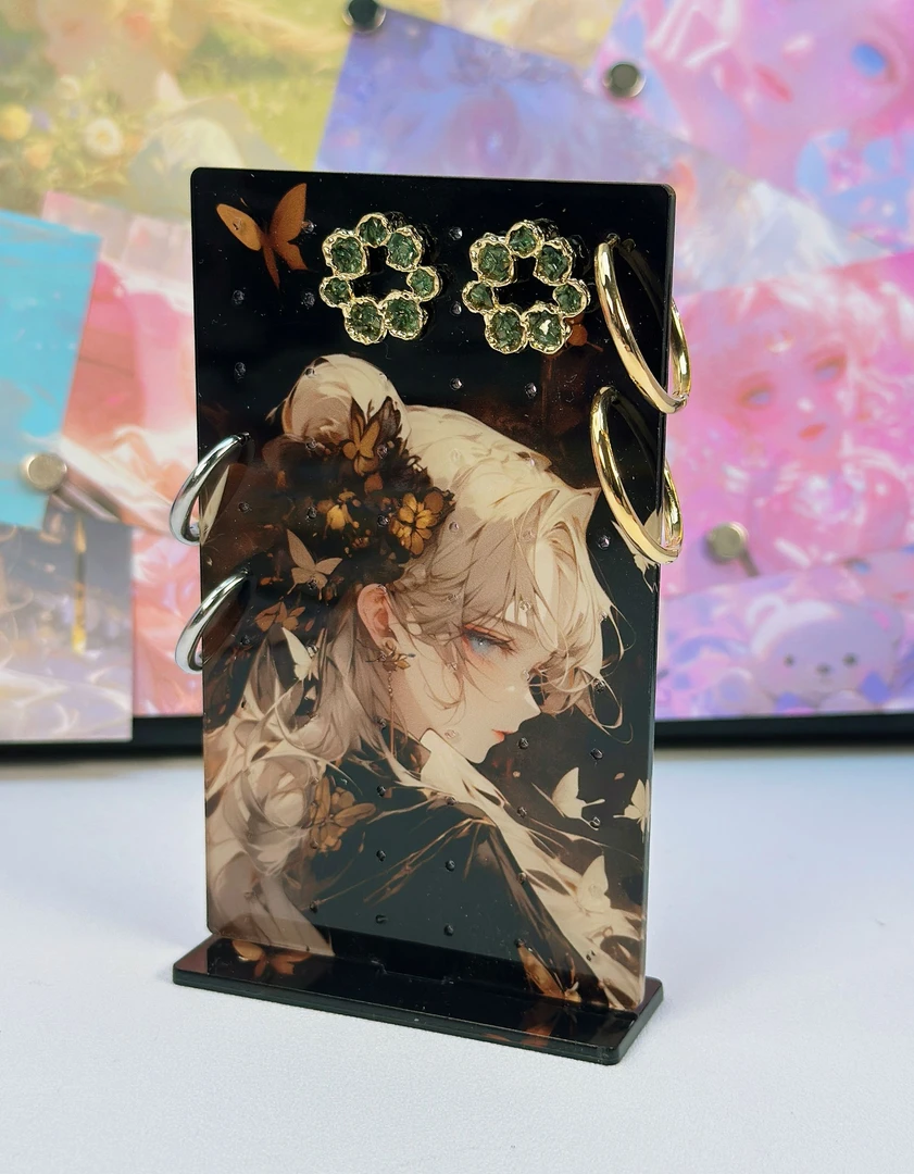 【亚克力耳钉架】美少女战士系列diy亚克力耳钉展示架双面覆膜