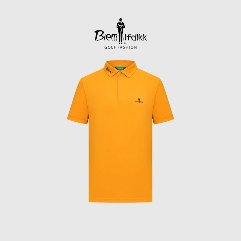 【功能细珠地】比音勒芬春夏季新款挺括有型透气排汗短袖polo衫男