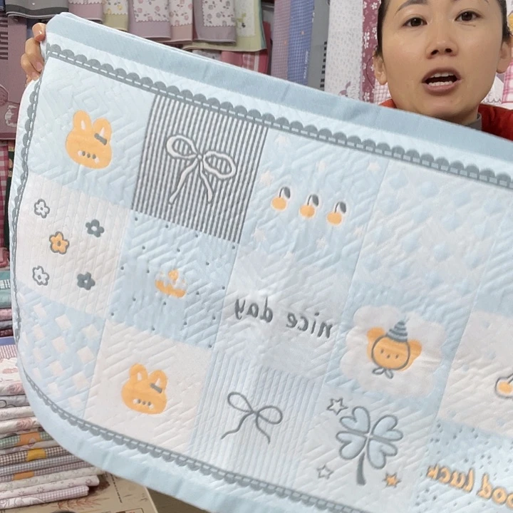 棉特价蓝色百福图