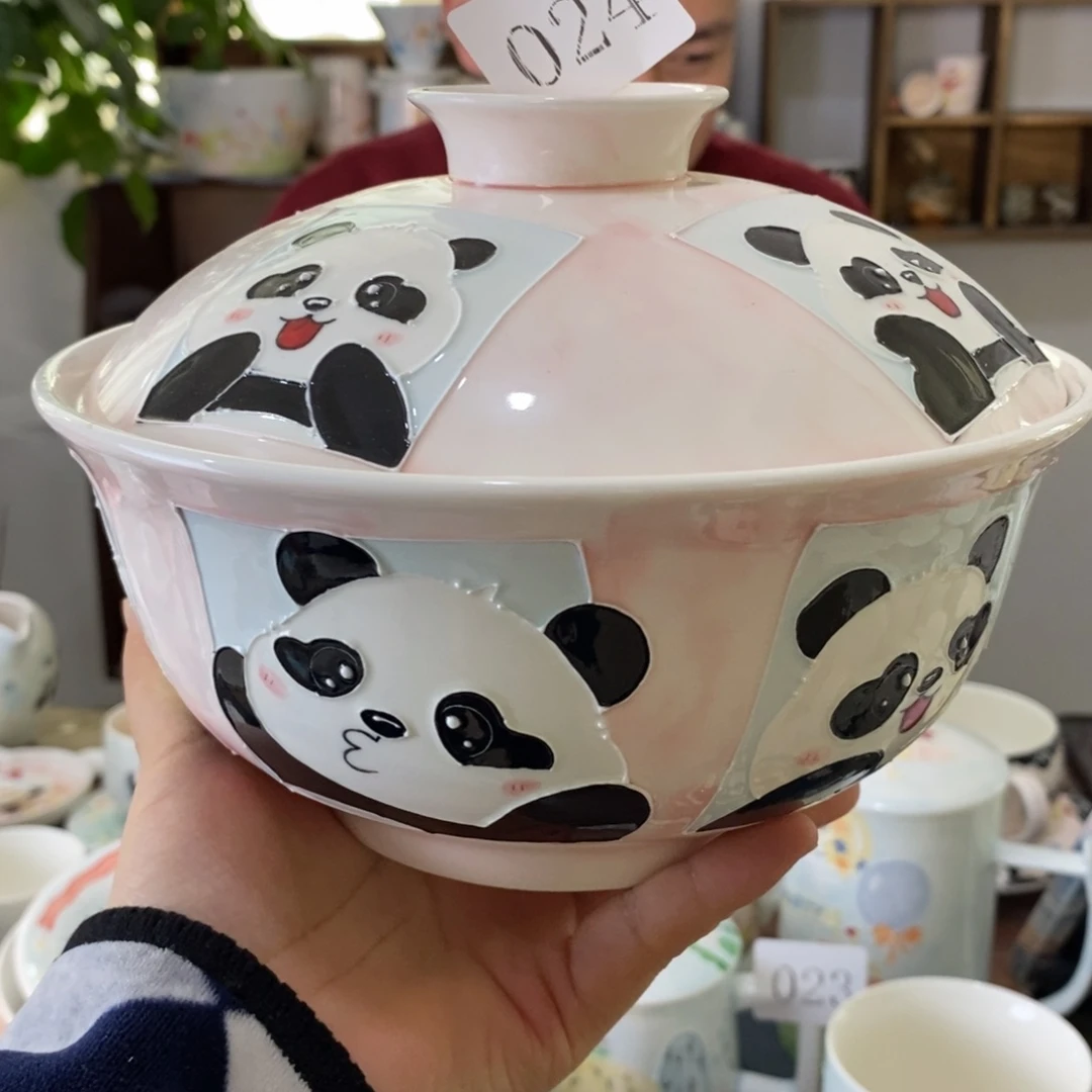 瓷片景德镇釉下彩手绘