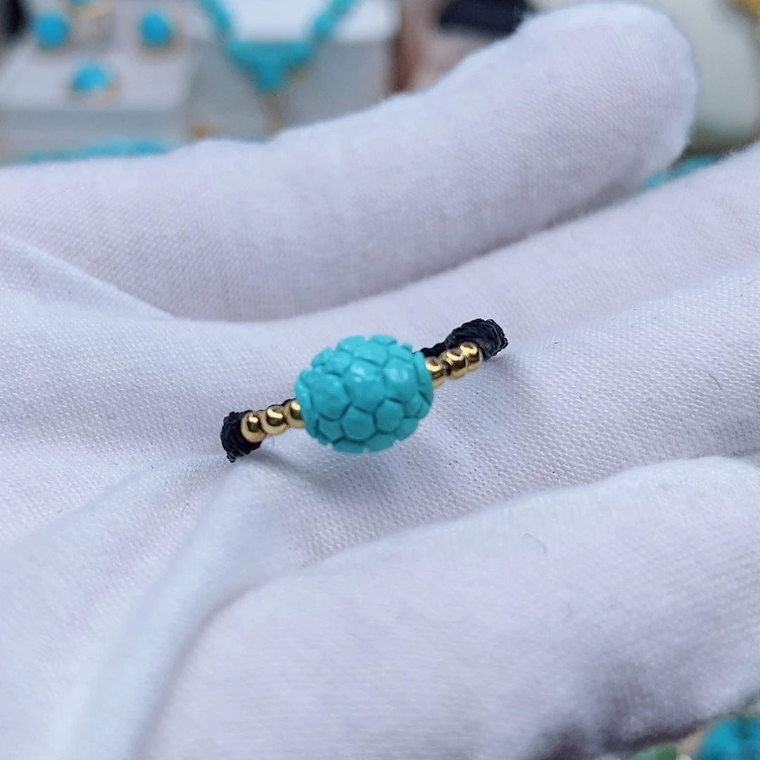 绿松石珠宝半成品未镶嵌